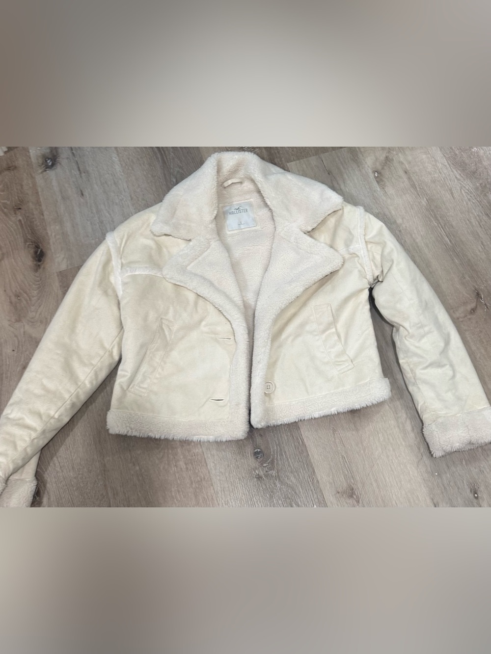 Hollister Faux Suede Cropped Jacket